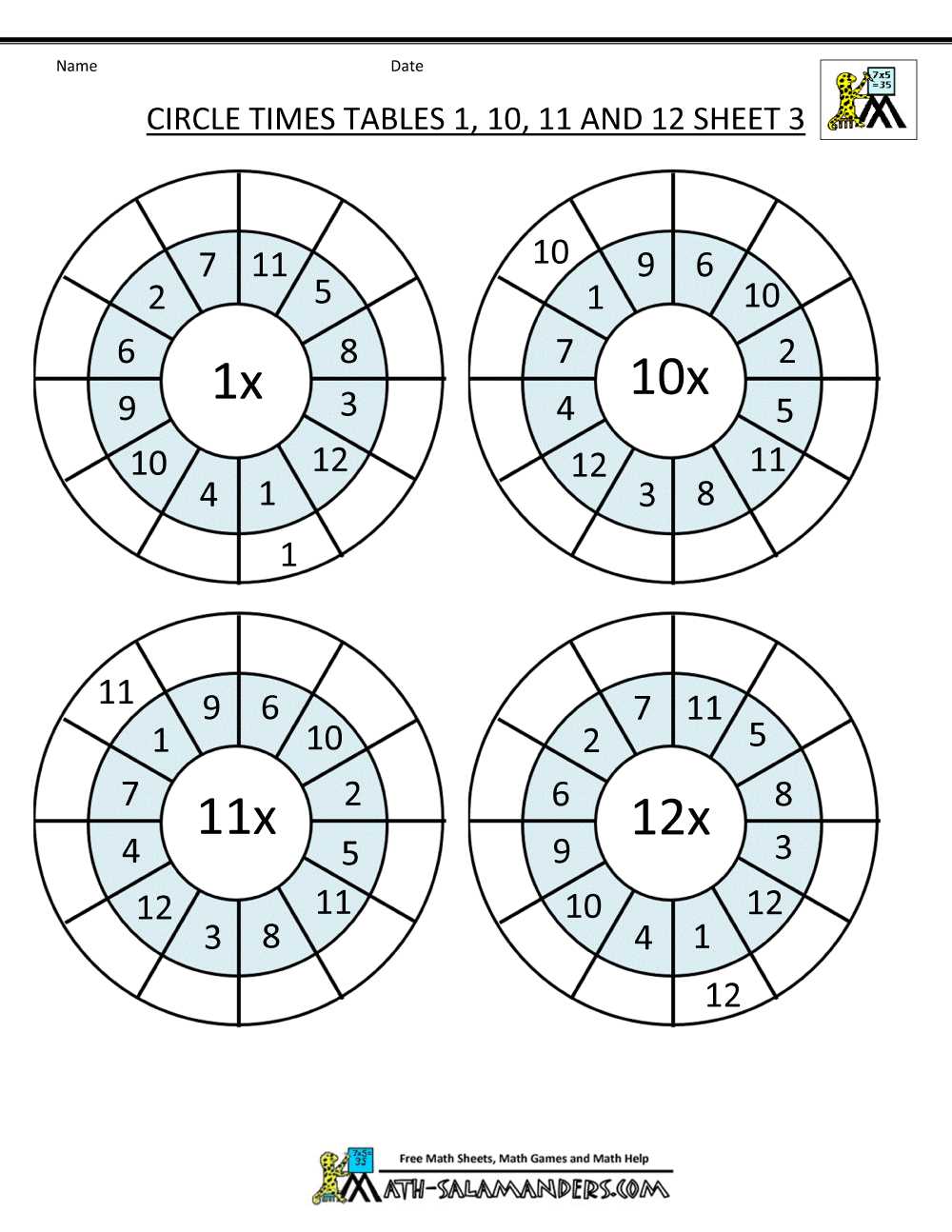 printable times tables worksheets