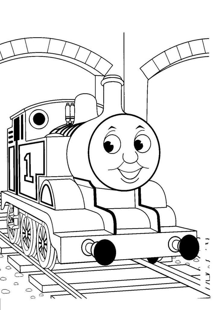 printable train colouring pages
