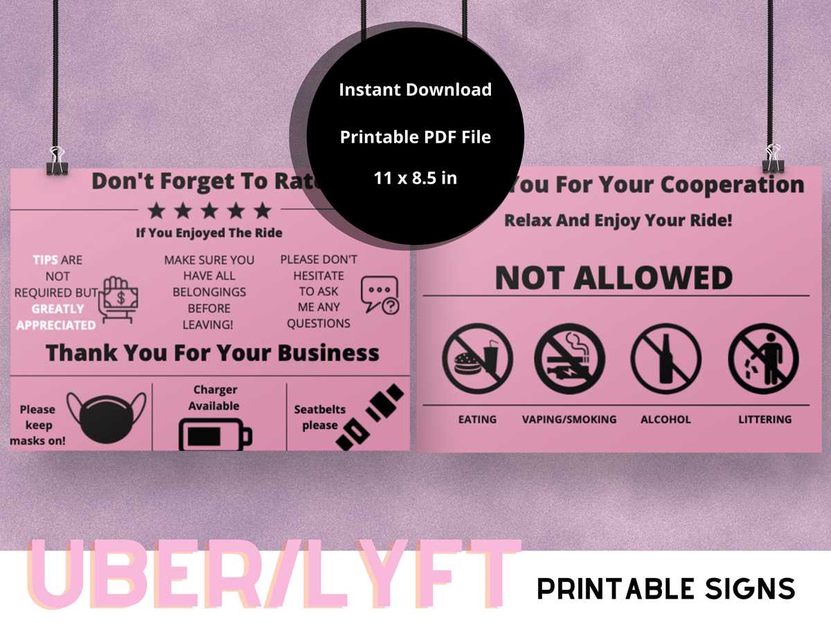 printable uber sign