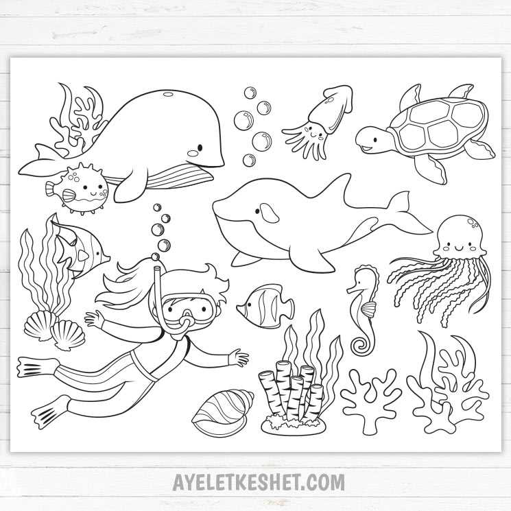 printable under the sea