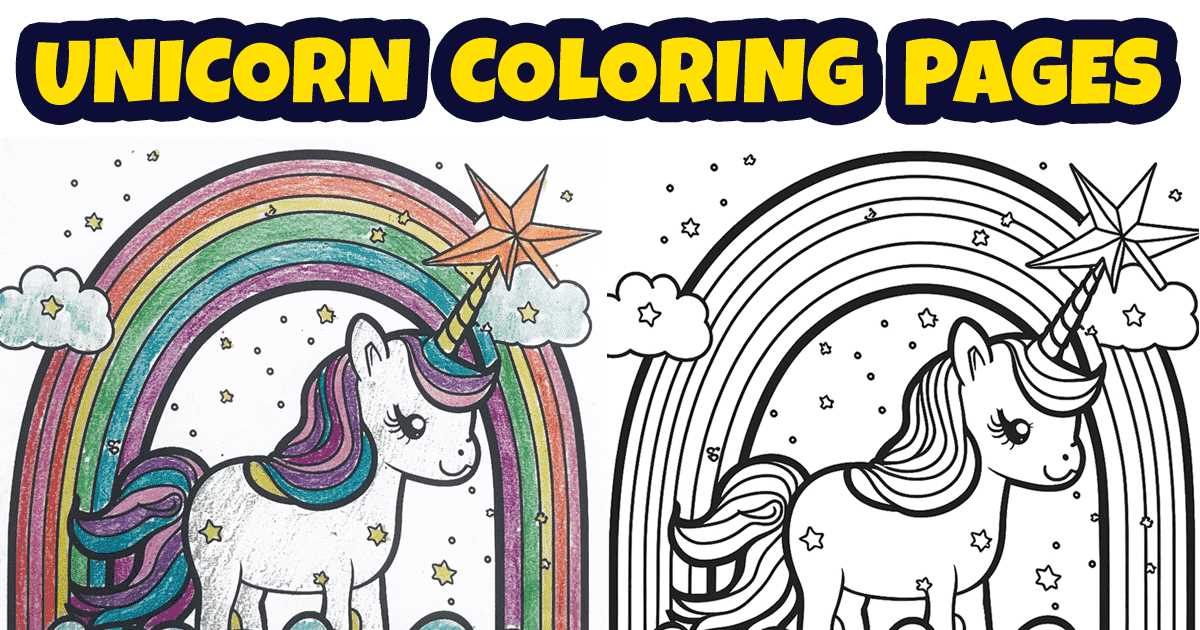 printable unicorn color printable unicorn color