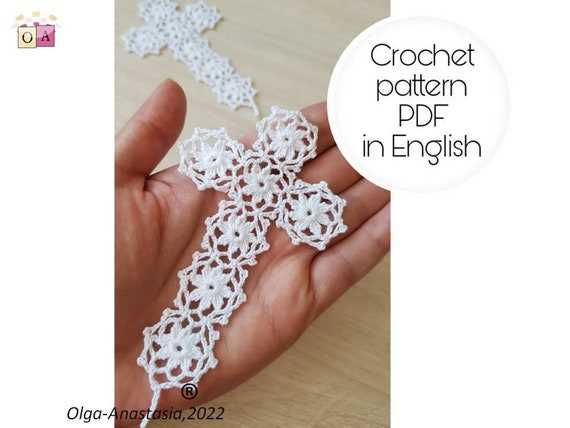 printable version crochet free crochet cross bookmark pattern