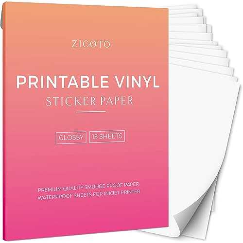 printable vinyl sticker paper for laser printer