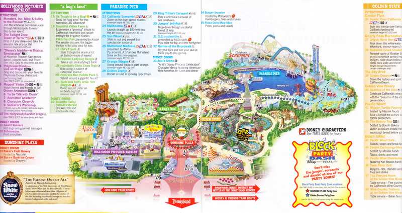 printable walt disney world theme park maps