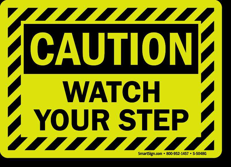 printable watch your step sign