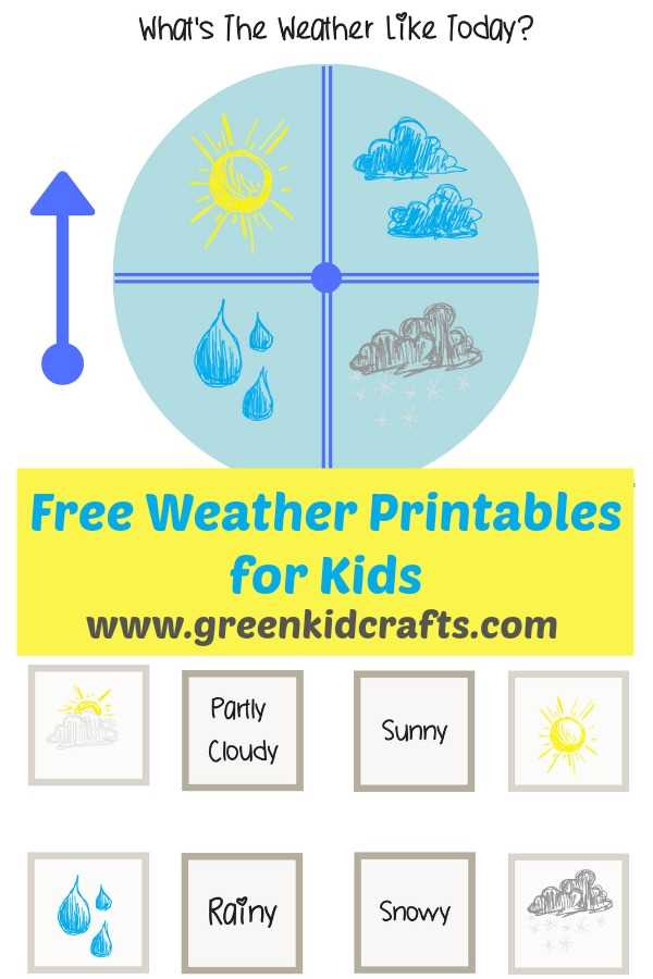 printable weather activities for preschool
