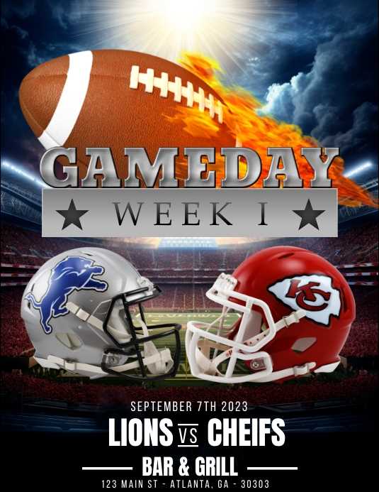 printable week 1 nfl schedule