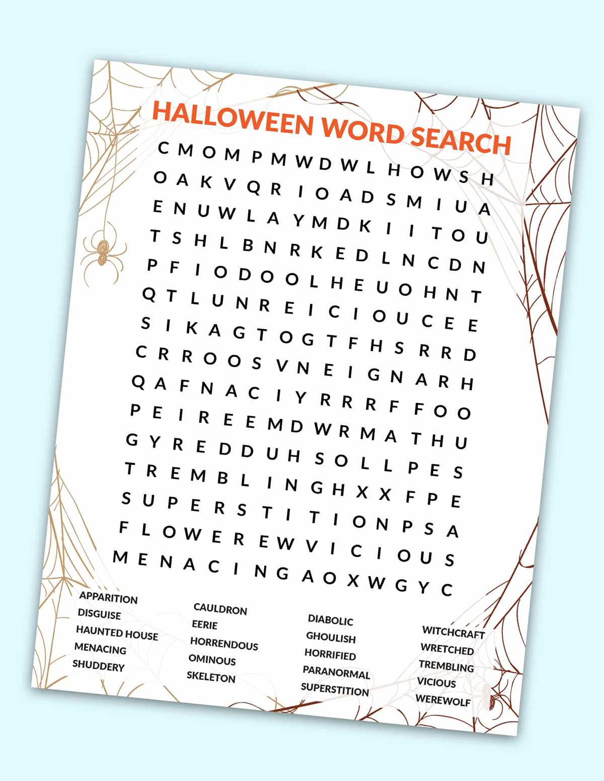 printable word search hard