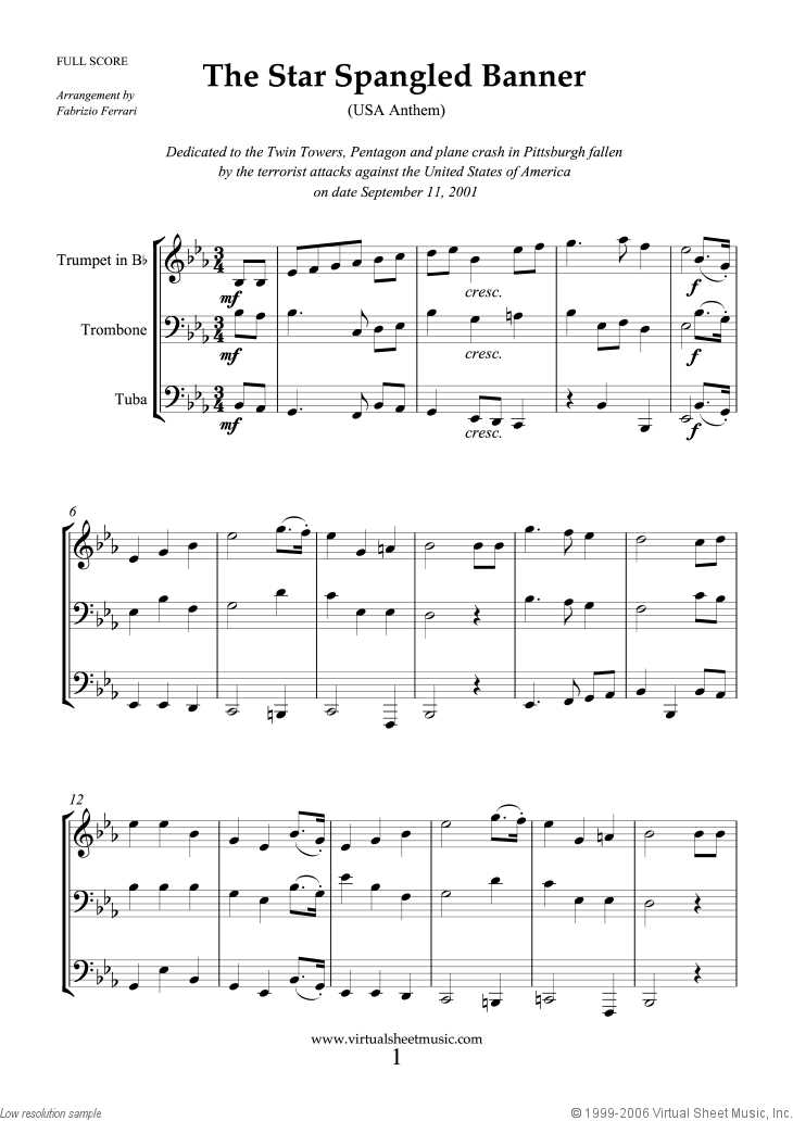 printable words national anthem usa