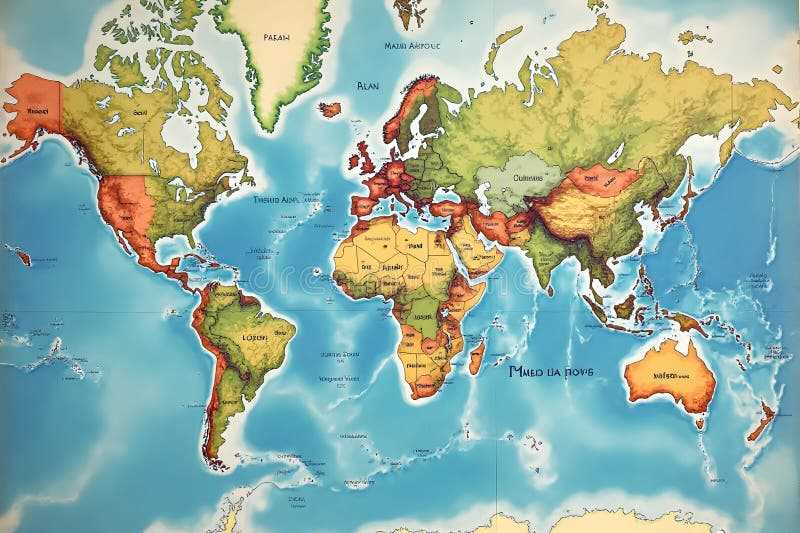 printable world map continents