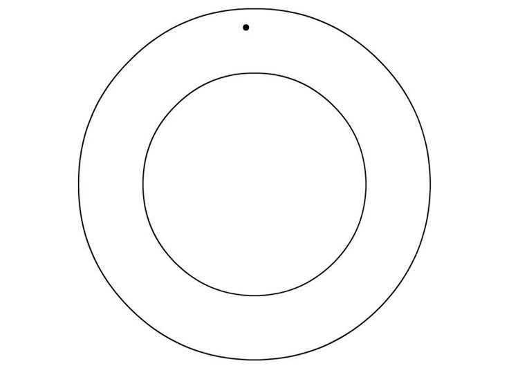 printable wreath template
