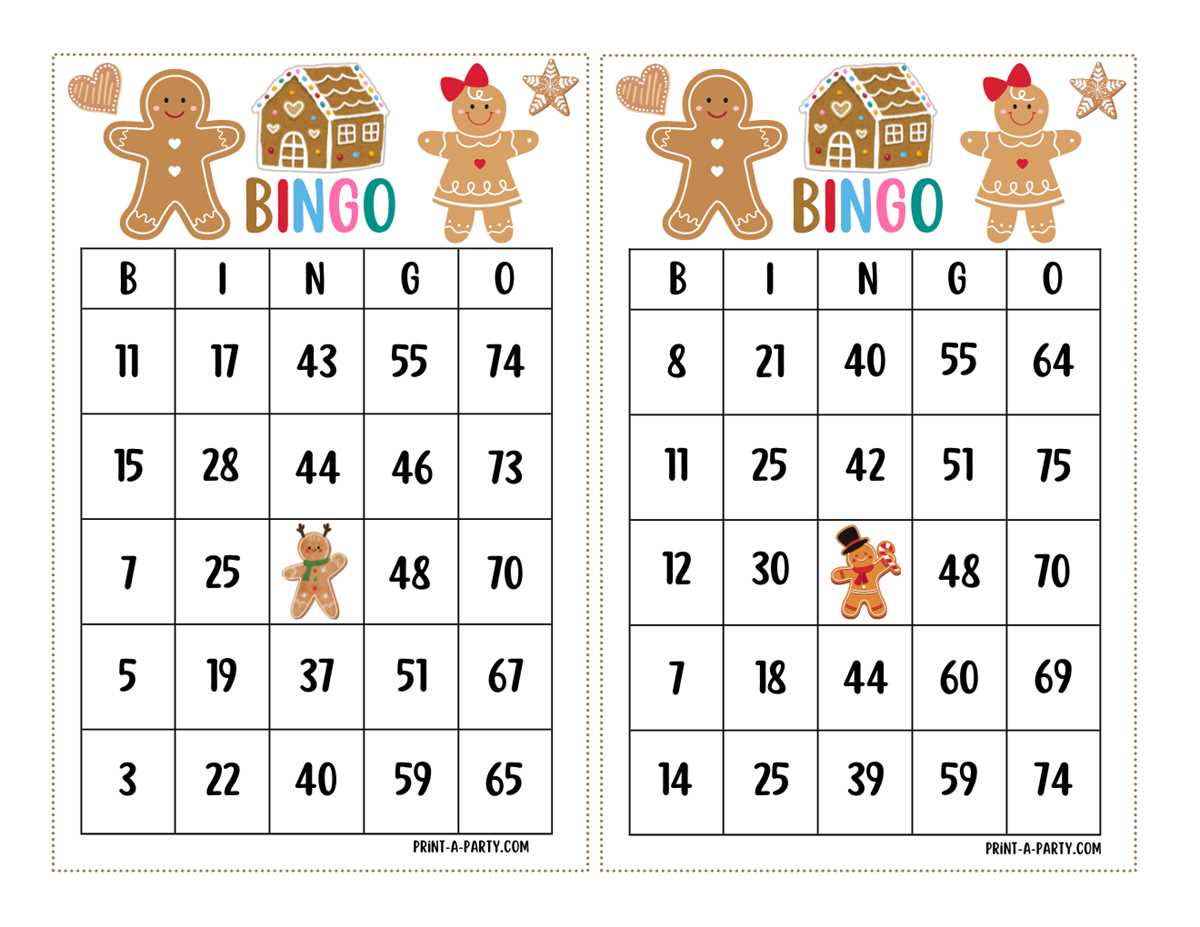 printable xmas bingo game