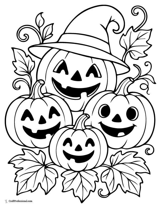 pumpkin printable coloring pages free