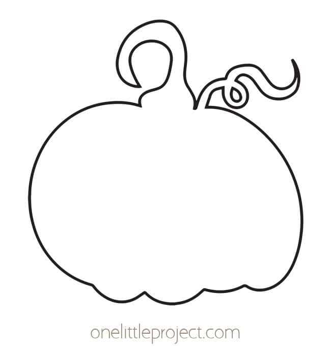pumpkin tracing printable