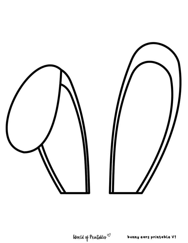 rabbit ears printable