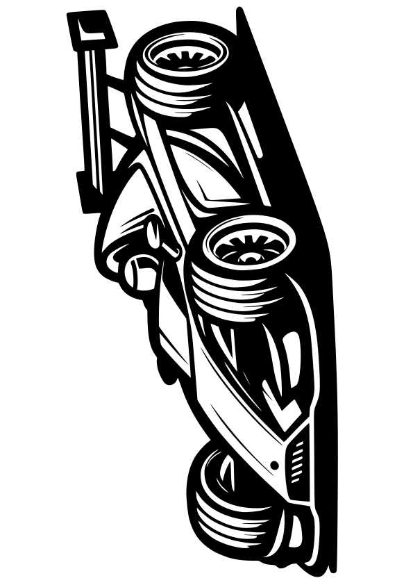 racing car printable coloring pages