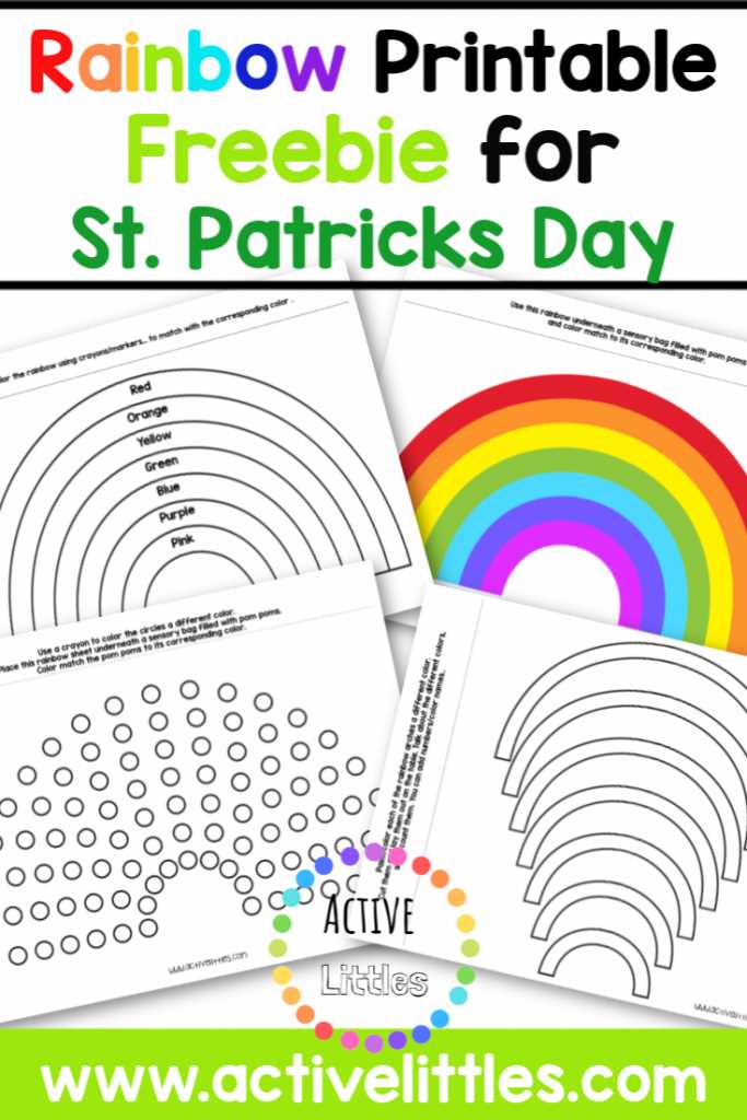 rainbow color sheet printable