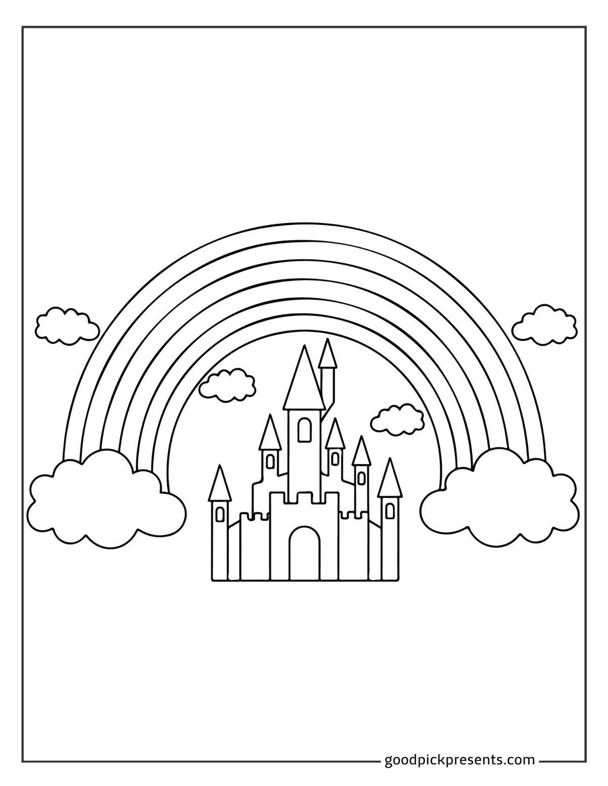 rainbow colouring in printable
