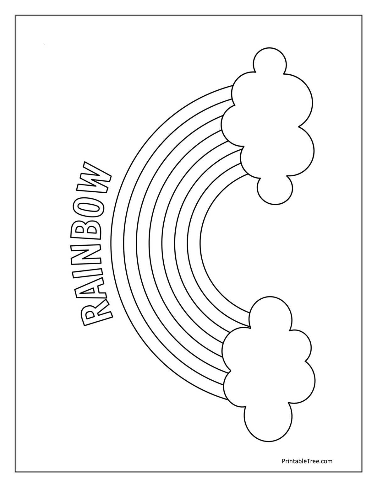 rainbow colouring in printable