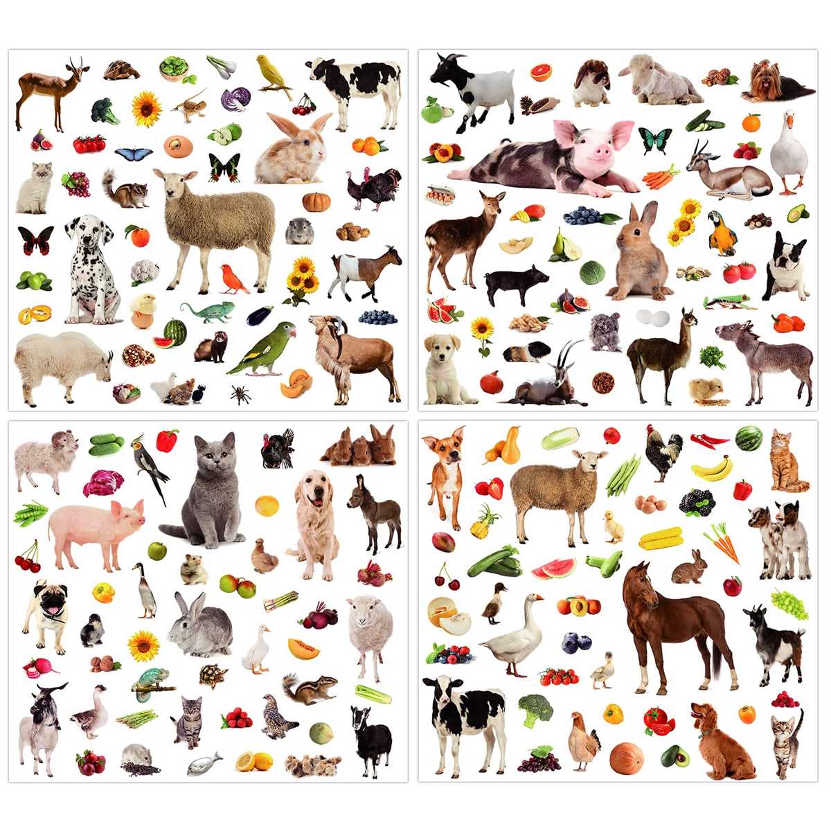 realistic printable farm animals