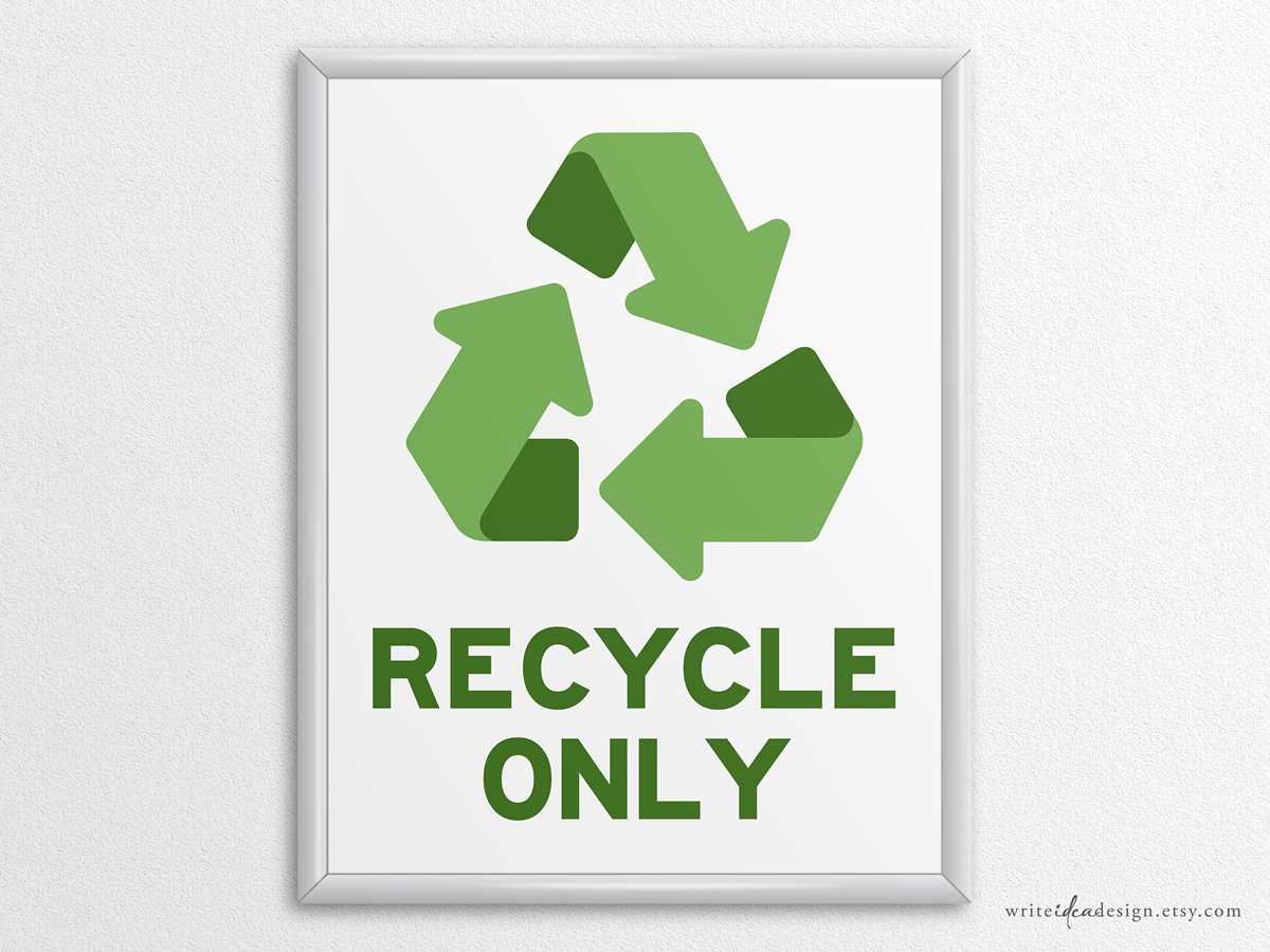 recycle symbol printable
