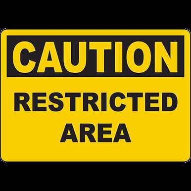 restricted area signs printable