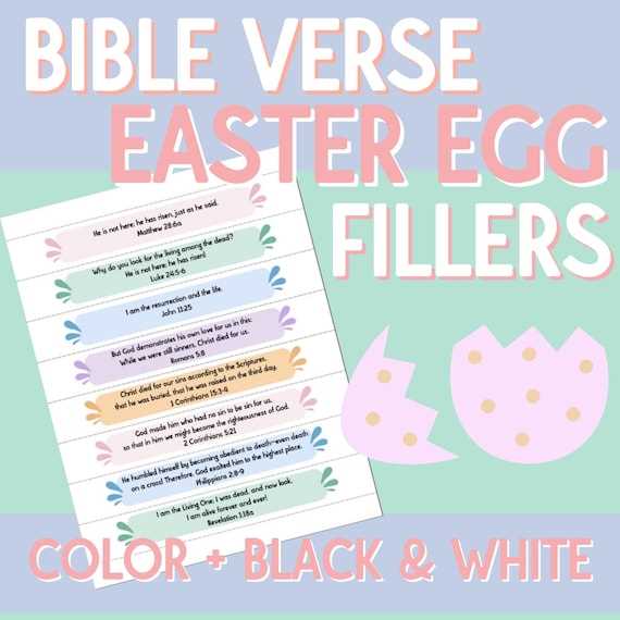 resurrection eggs printable bible verses