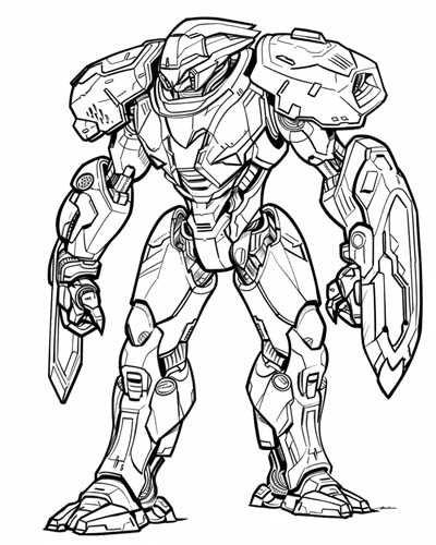 robot printable coloring pages