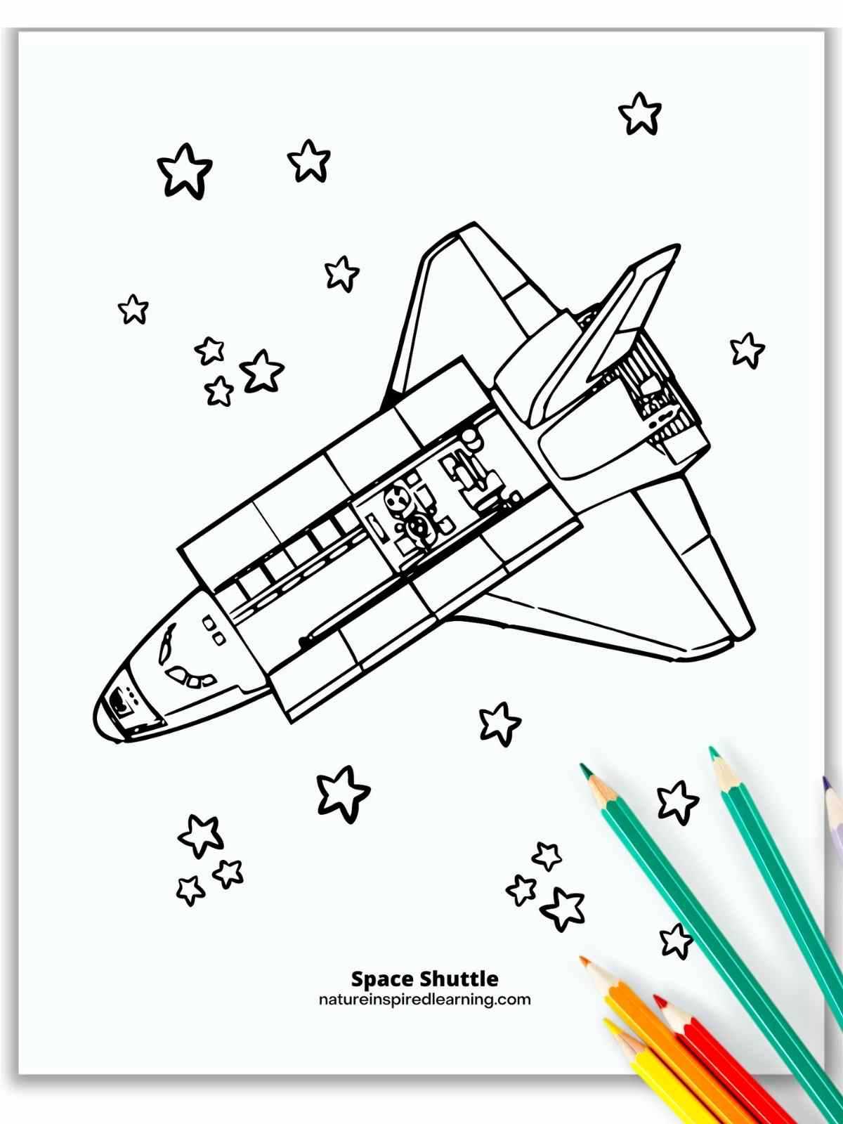 rocket ship printable