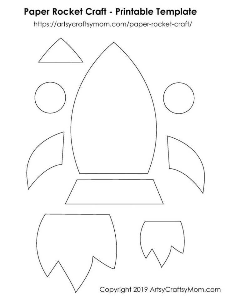 rocket template printable