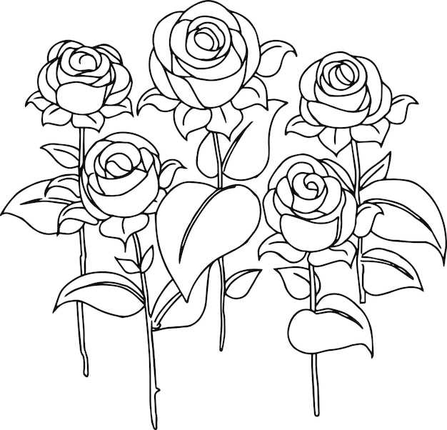 rose printable template