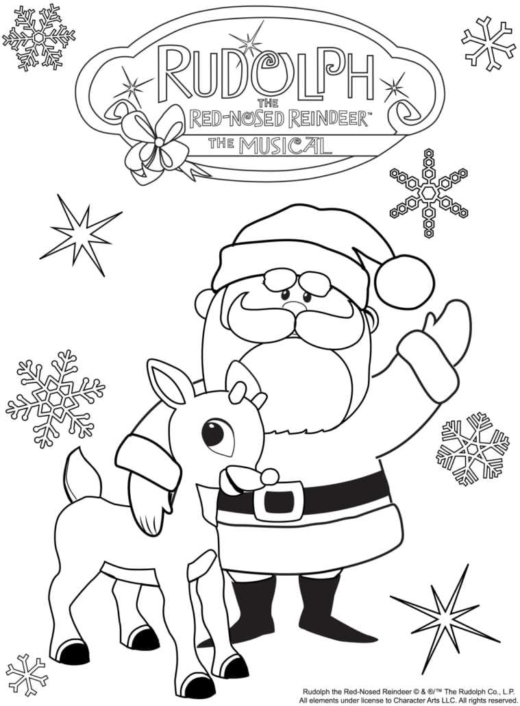 rudolph the red nosed reindeer printable