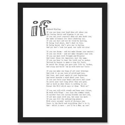 rudyard kipling if printable