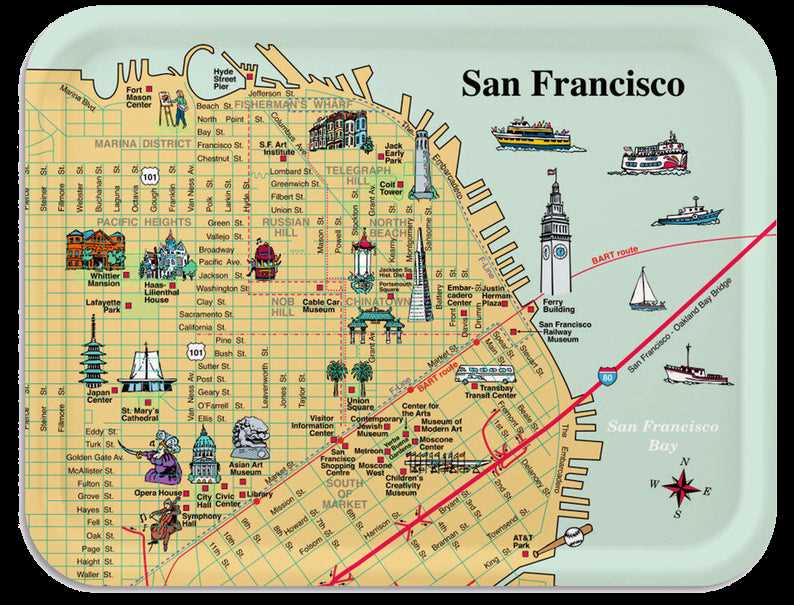 san francisco tourist map printable