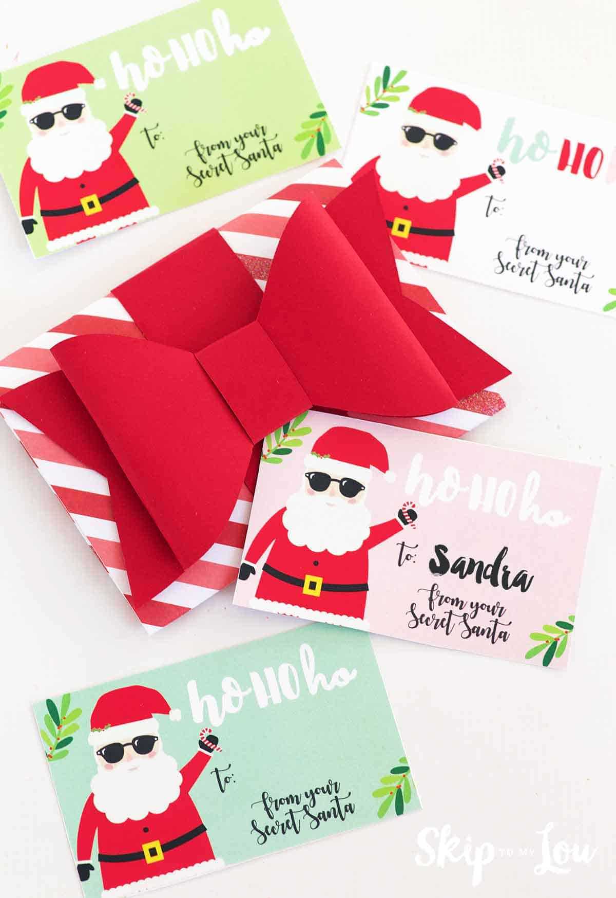 santa gift labels printable