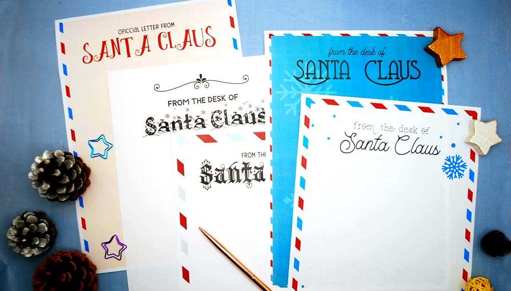 santa letterhead printable