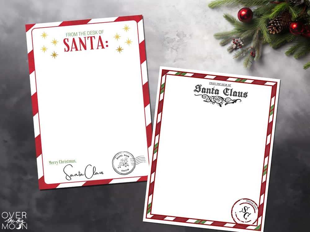 santa letterhead printable