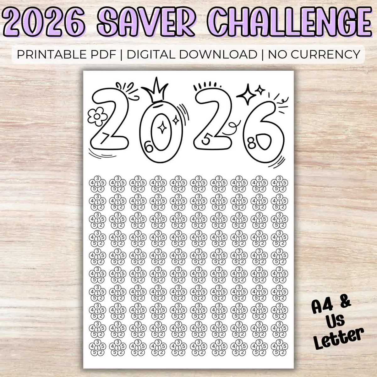 savings challenges printable free