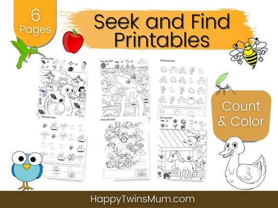 seek and find free printables