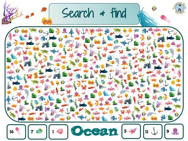 seek and find printables