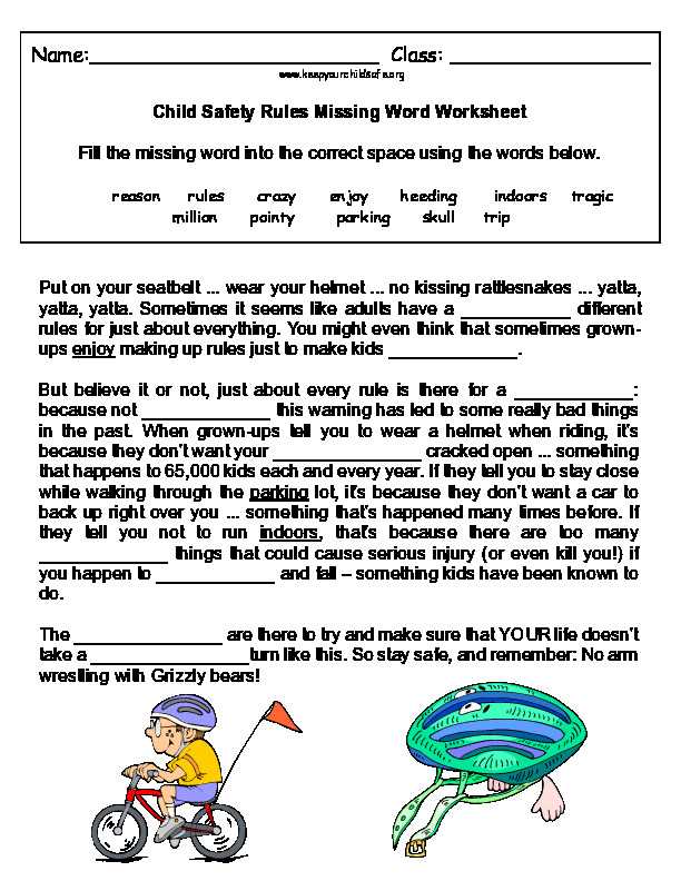 seeking safety worksheets printable