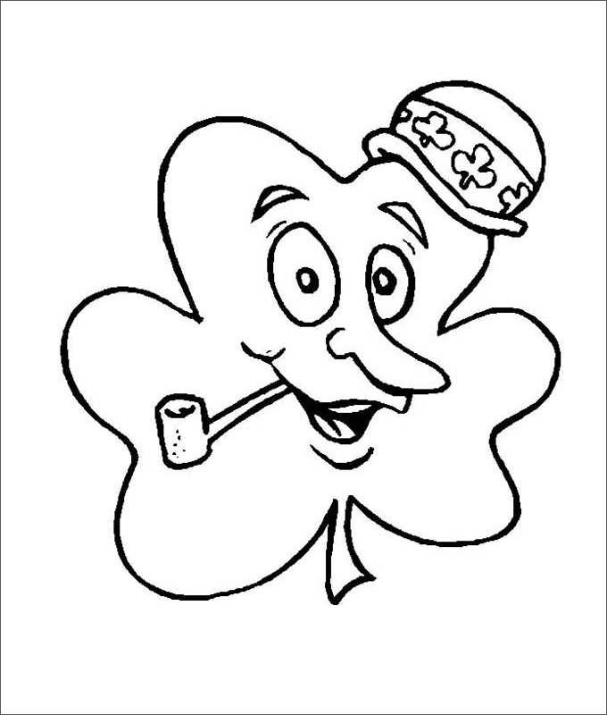 shamrock outline printable