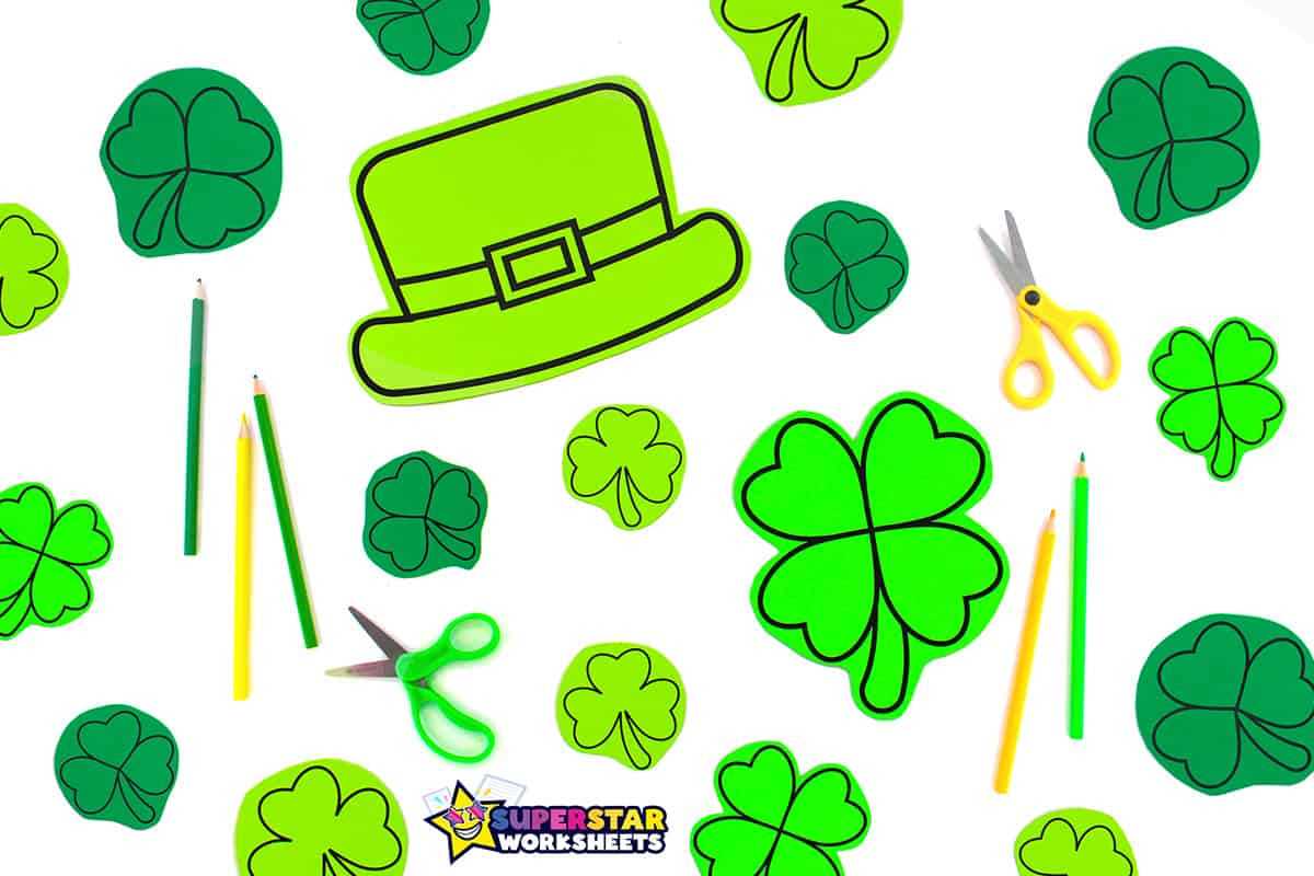 shamrock template printable free