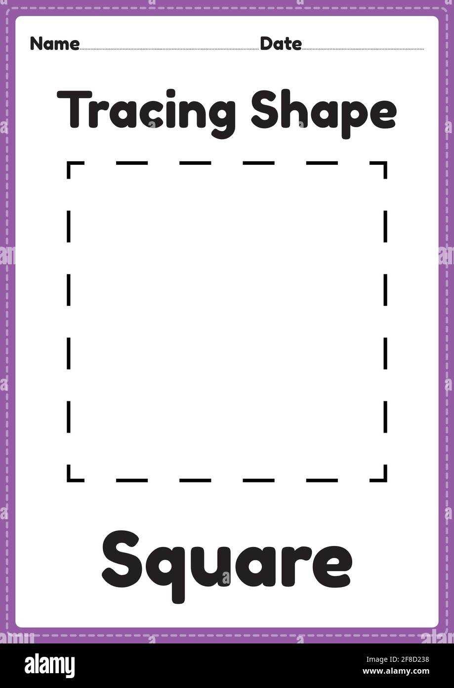 shape tracing printables