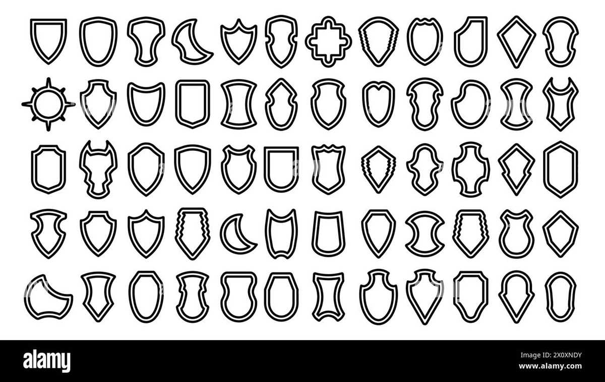 shield outline printable