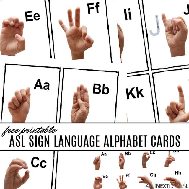 sign language printable alphabet