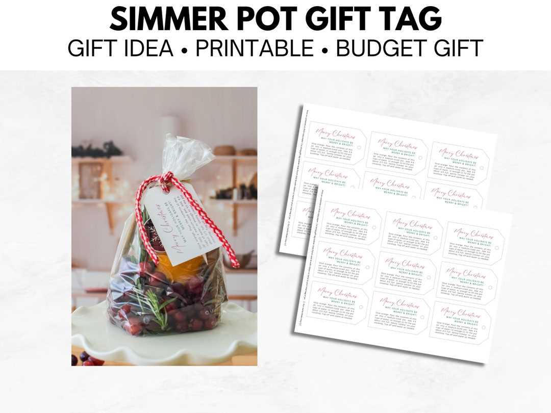 simmer pot printable instructions