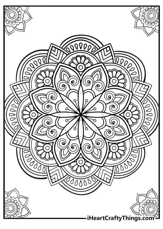 simple adult coloring pages printable