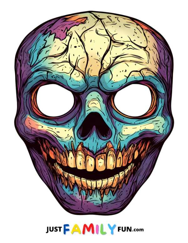 skeleton mask printable