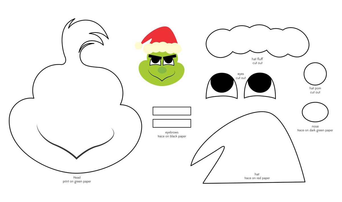 small grinch face printable